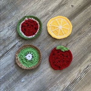 Crochet Fruit Coasters